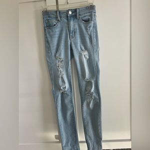 Aeropostale high rise light wash 00 jeggings